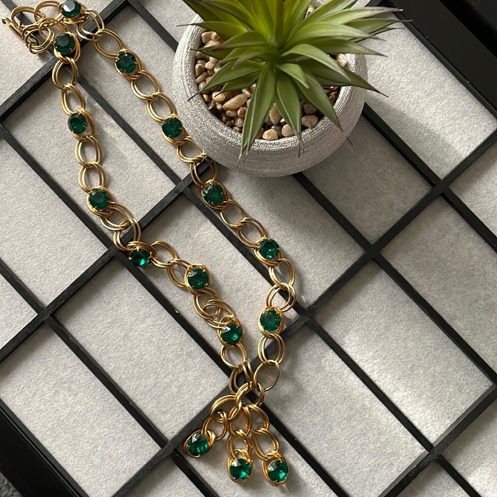 Vintage Belt. Metal and Rhinestone